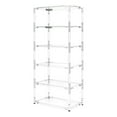 thumbnail image 1 of Pemberly Row Pure Decor Lucite Acrylic Bookcase with 6 Shelf in Clear / Chrome, 1 of 4