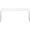thumbnail image 1 of Pemberly Row Pure Decor Lucite and Acrylic Coffee Table in Clear, 1 of 4
