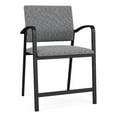 thumbnail image 1 of Pemberly Row Reception Waiting Room Oversize Hip Chair / Black Steel / Gray, 1 of 5