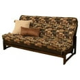 thumbnail image 1 of Pemberly Row Reclaim Mocha Futon with Multi-Color Fabric Mattress, 1 of 8