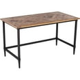 thumbnail image 1 of Pemberly Row Reclaimed Wooden Writing Desk in Natural and Black, 1 of 3