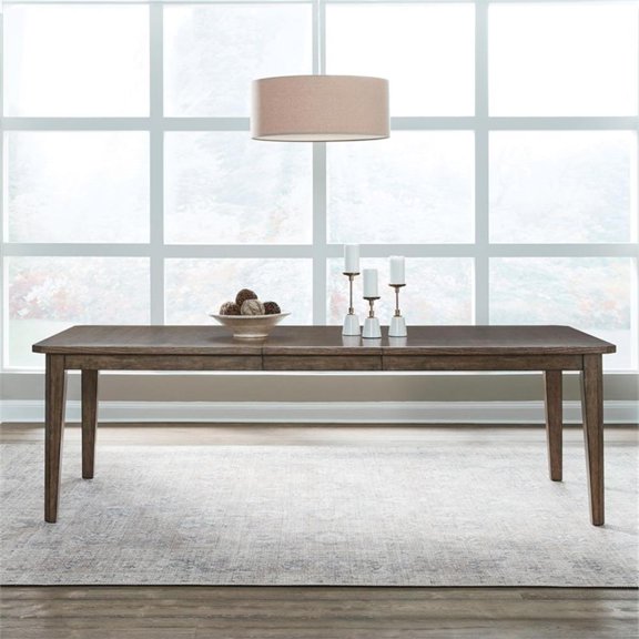 Pemberly Row Rectangular Dining Table with 20-Inch Removable Leaf
