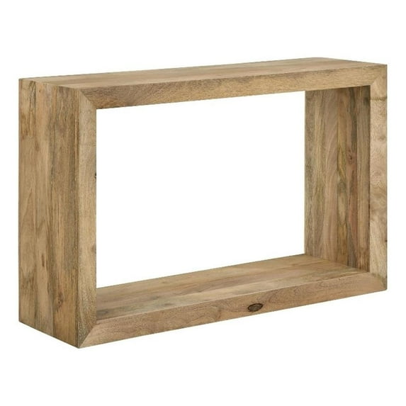 Pemberley Row Solid Wood Natural Sofa Table Rectangular 46" Unassembled