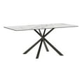 thumbnail image 1 of Pemberly Row Rectangular Sintered Stone Dining Table in Mirage White, 1 of 7