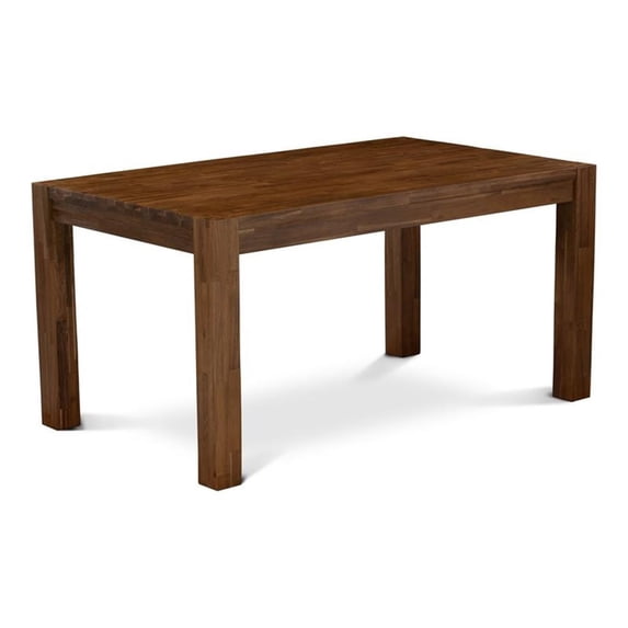 Pemberly Row Rectangular Wood Dining Table in Antique Walnut