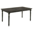 thumbnail image 1 of Pemberly Row Rectangular Wood Turned Legs Dining Table in Weathered Gray, 1 of 7
