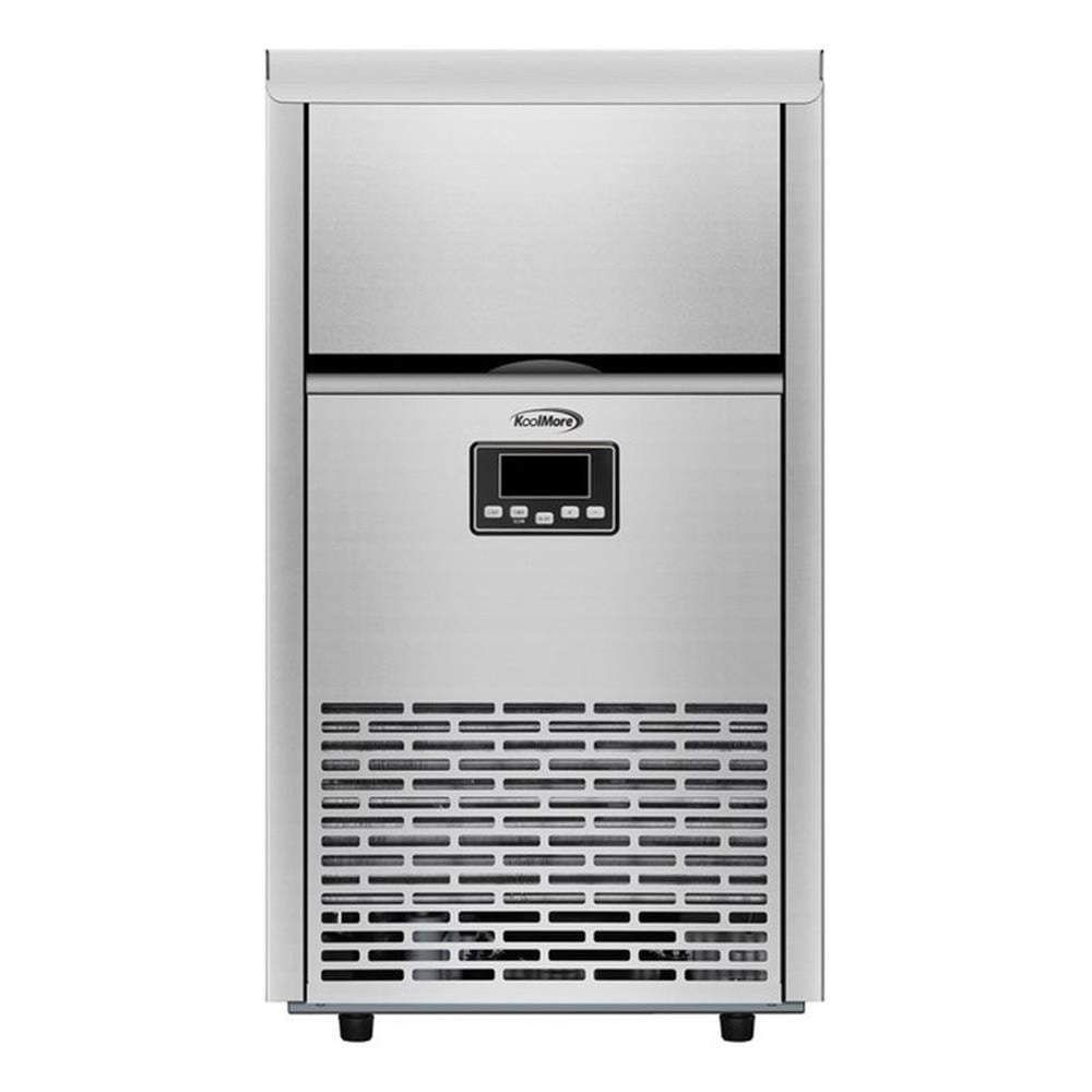 Pemberly Row Reserve 15" Residential Panel Ready Ice Maker in Stainless Steel
