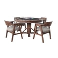 thumbnail image 1 of Pemberly Row Reversible Dining and Poker Game Table Set with Chairs, 1 of 4