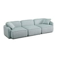 thumbnail image 1 of Pemberly Row Seafoam Performance Corduroy Velvet Modular Sofa, 1 of 5