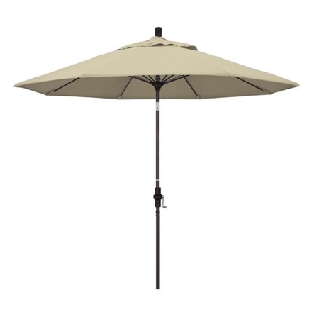 Pemberly Row Skye 9' Bronze Patio Umbrella in Pacifica Beige