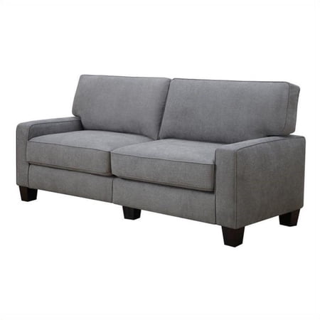 Pemberley Row Upholstered Glacial Gray Sofa Rectangular Tool-Free Assembly 78" Unassembled