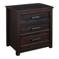 thumbnail image 1 of Pemberly Row Solid Wood 3-Drawer Nightstand in Antique Walnut, 1 of 7