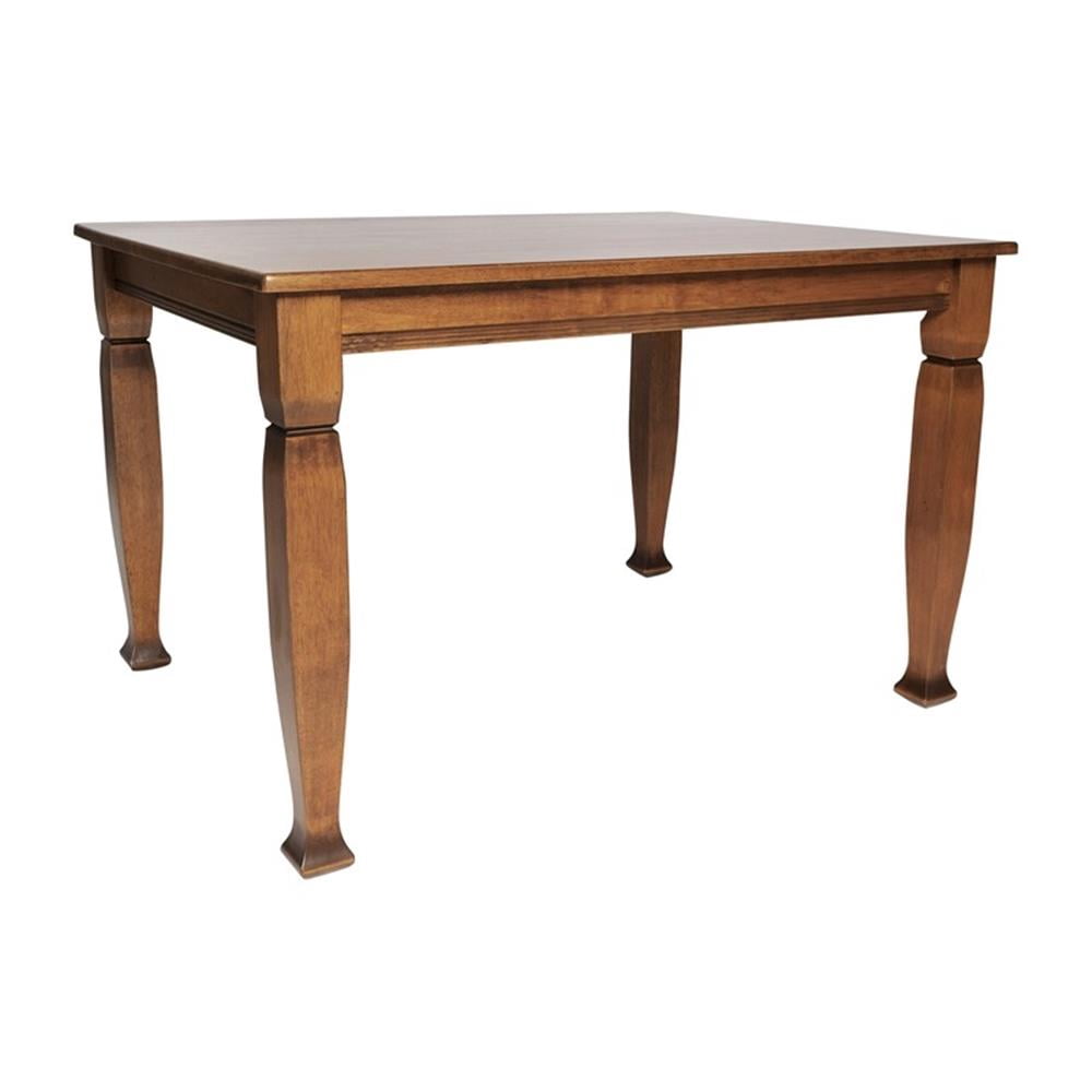 Pemberly Row Solid Wood 47" Dining Table with Turned Legs in Walnut ...