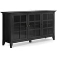 thumbnail image 1 of Pemberly Row Solid Wood 62 " Transitional Storage Cabinet in Black, 1 of 8