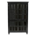 thumbnail image 1 of Pemberly Row Solid Wood Cabinet with Glass Doors in Light Brown, 1 of 5