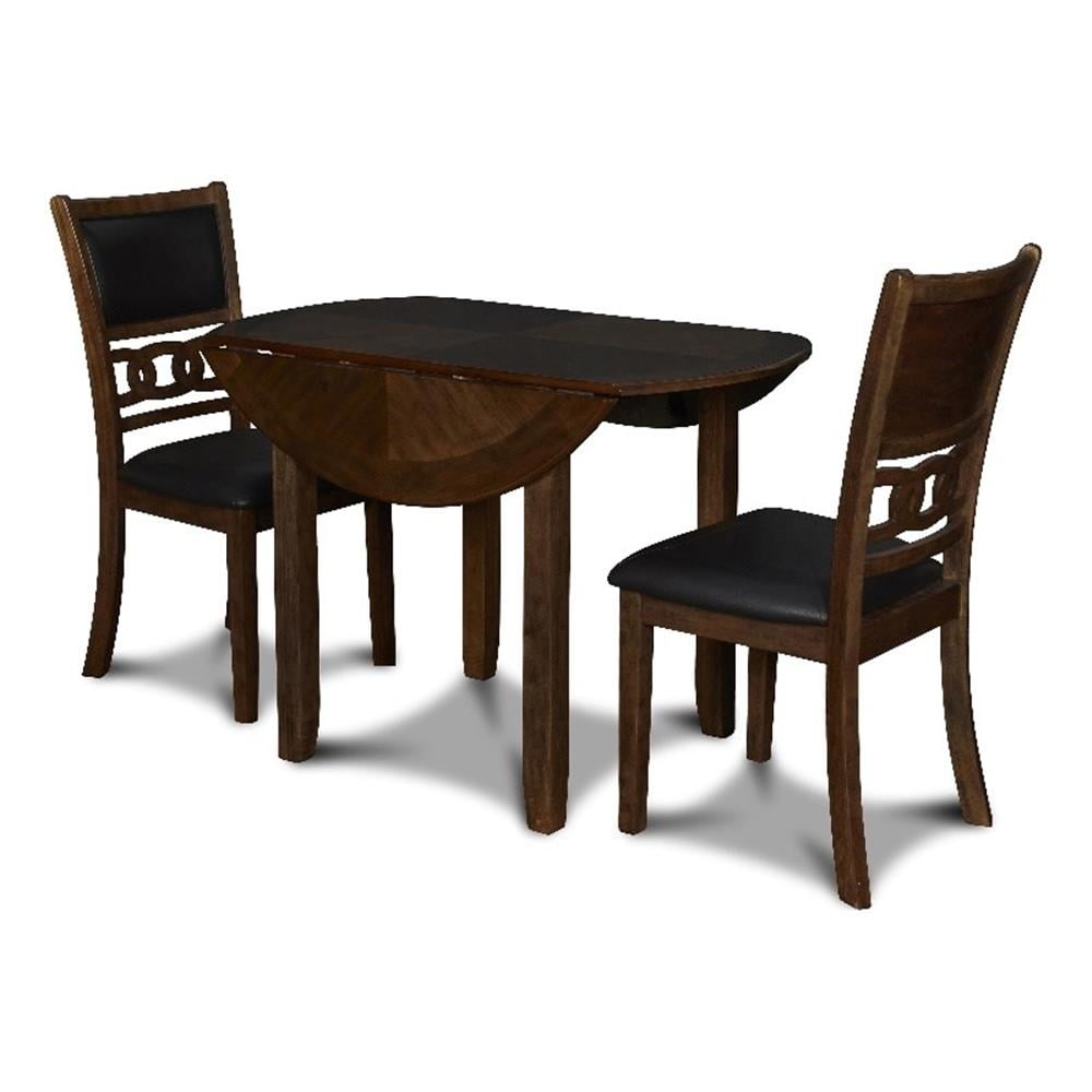 Pemberley Row Solid Wood Brown Dining Table Rectangular Drop Leaf 42 ...