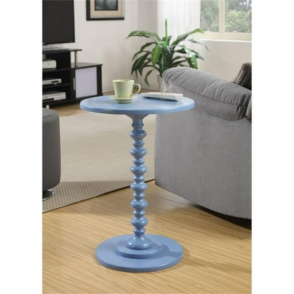 Pemberly Row Spindle Table in Blue Wood Finish