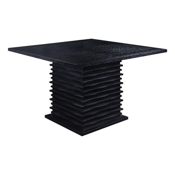 Pemberly Row Square 54-inch Counter Height Dining Table Black