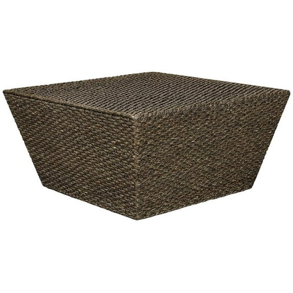 Pemberly Row Square Tapered Transitional Wood Coffee Table in Walnut