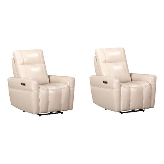 Pemberly Row Steamboat Quartz Power Zero Gravity Recliner Two Pack