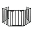 thumbnail image 1 of Pemberly Row Steel Fireplace Safety Fence Hearth Gate in Black, 1 of 10