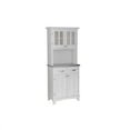 thumbnail image 1 of Pemberly Row Steel Top Buffet Server and 2-Door Panel Hutch in White, 1 of 6