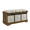 thumbnail image 1 of Pemberly Row Storage Bench, Rustic Oak, 1 of 4
