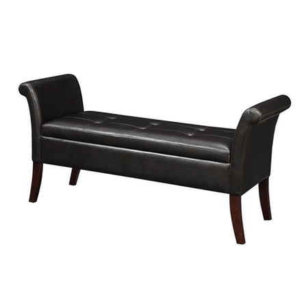 Pemberly Row Storage Bench in Rich Espresso