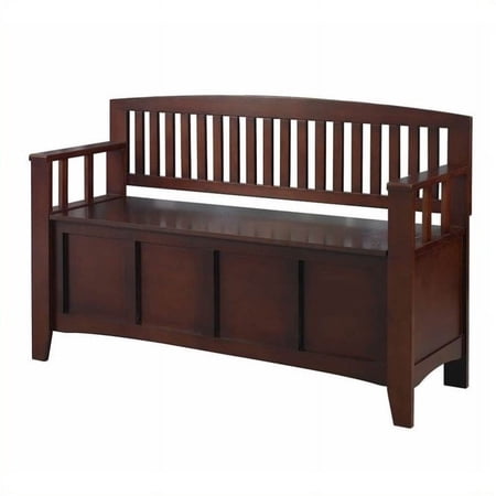 Pemberly Row Storage Bench in Walnut