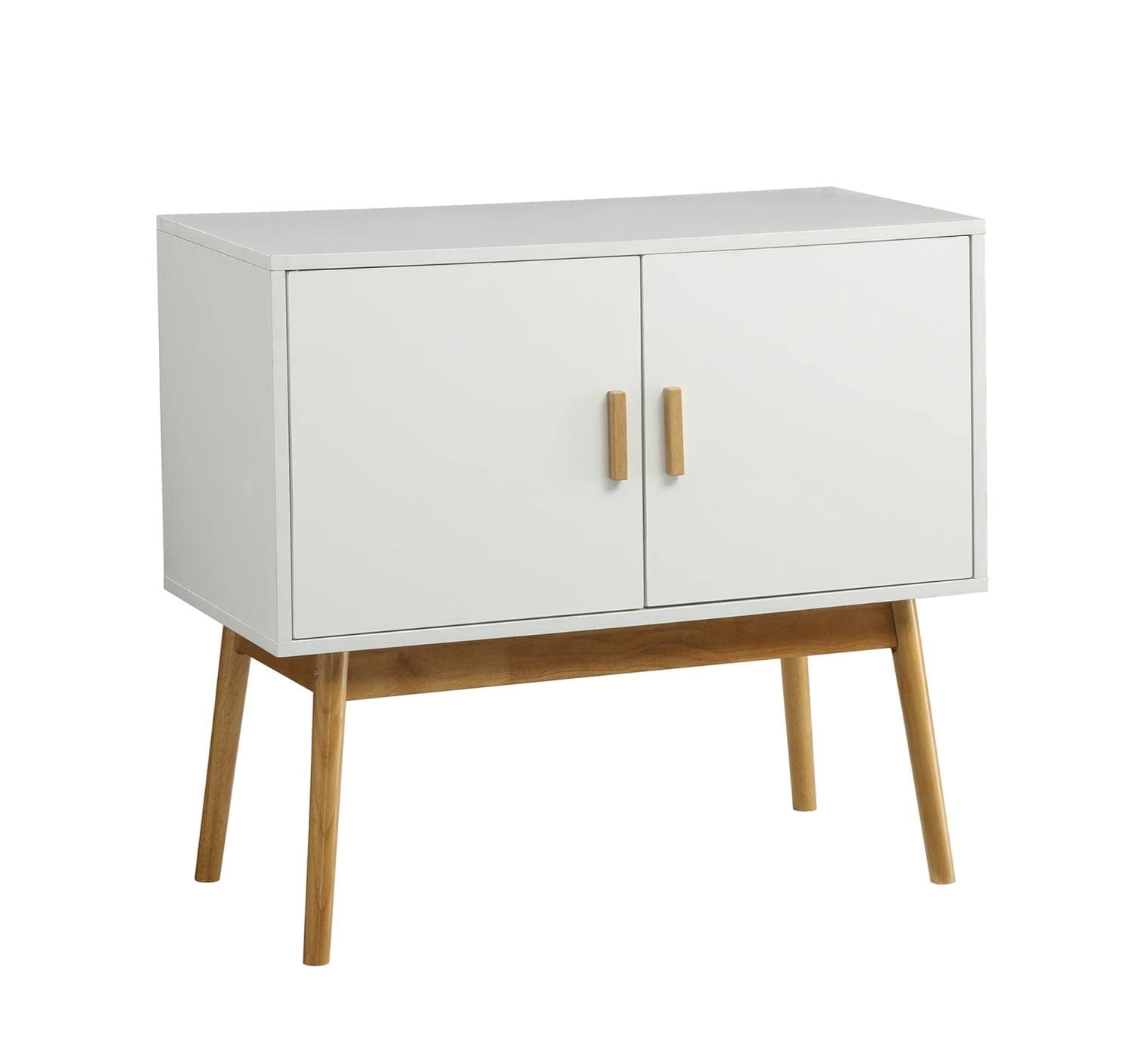 Pemberly Row Storage Console Table in White - Walmart.com