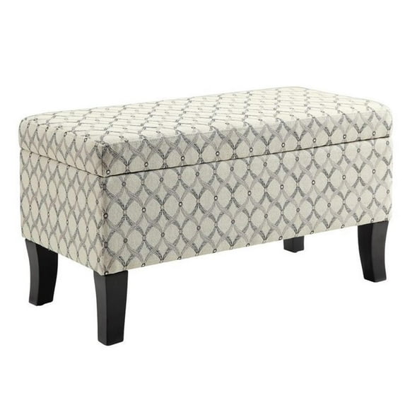 Pemberly Row Storage Ottoman in Ribbon