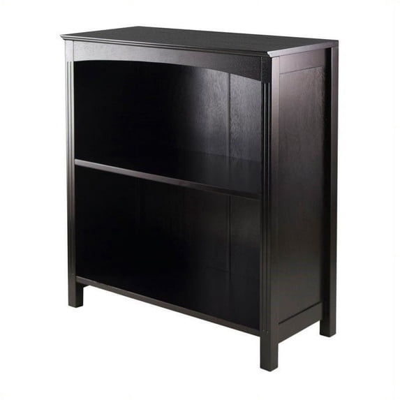 Pemberly Row Storage Shelf / Bookcase 3-Tier 26" wide in Espresso