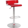 thumbnail image 1 of Pemberly Row Swivel Adjustable Bar Stool in Red, 1 of 3