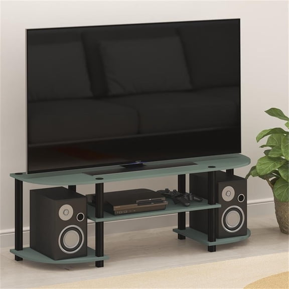 Pemberly Row TURN-S-TUBE TV Stand for Up to 55 in TVs in Sage Green