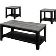 thumbnail image 1 of Pemberly Row Table Set 3pc Set Coffee End Side Accent Living Room Laminate Black, 1 of 5