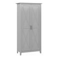thumbnail image 1 of Pemberly Row Tall Storage Cabinet with Doors in Cape Cod Gray - Engineered Wood, 1 of 12