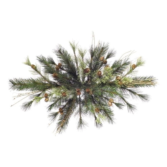 Pemberly Row Traditional 24" Mixed Country Pine Swag 38 Tips