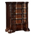 thumbnail image 1 of Pemberly Row Traditional 5-Drawer Chest Made with Wood in Dark Walnut, 1 of 6