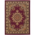 thumbnail image 1 of Pemberly Row Traditional 7'9" x 11' Rectangular Fabric Rug in Burgundy Red, 1 of 4