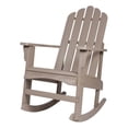 thumbnail image 1 of Pemberly Row Traditional Cedar Wood Adirondack Porch Rocker in Gray, 1 of 6