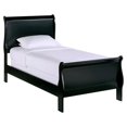 thumbnail image 1 of Pemberly Row Traditional Engineered Wood Twin Sleigh Bed in Black, 1 of 3