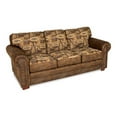 thumbnail image 1 of Pemberly Row 88" Microfiber River Bend Sleeper Sofa in Brown, 1 of 11