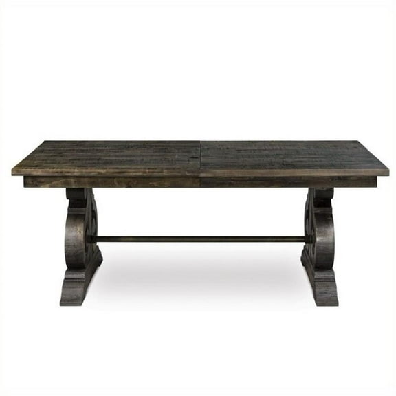 Pemberly Row Traditional Pine Solid Wood Rectangular Dining Table