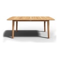 thumbnail image 1 of Pemberly Row Traditional Rectangular Teak Outdoor Dining Table in Natural, 1 of 4