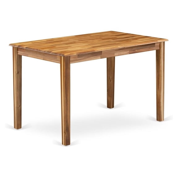 Pemberly Row Traditional Rectangular Wood Dining Table in Natural