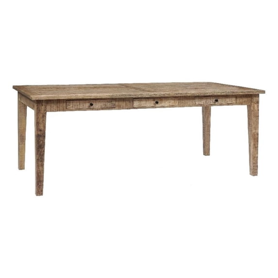 Pemberly Row Traditional Solid Wood Dining Table in Brown Finish ...