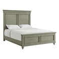thumbnail image 1 of Pemberly Row Traditional Wood 66"W Wood Queen Bed in Gray Finish, 1 of 7