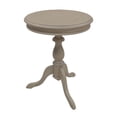 thumbnail image 1 of Pemberly Row Traditional Wood  Pedestal Accent Table in Weather Gray, 1 of 7