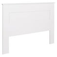 thumbnail image 1 of Pemberly Row Traditional Wood Queen Flat Panel Headboard in White, 1 of 6