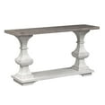 thumbnail image 1 of Pemberly Row Traditional Wood Sofa Table, Living Room, Entry Way, Hallway in White, 1 of 6